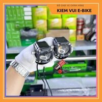 (Tặng Hậu Audi full box) Đèn Trợ Sáng Mini W2 , 4 Chế Độ Sáng - Tích Hợp Auto Passing (Tặng công tắc cho mỗi đơn hàng)