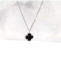 [Tặng Hộp] Dây chuyền cỏ 4 lá may mắn,dây chuyền bạc Ý s925 cao cấp