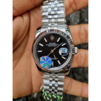 [TẶNG HỘP] Đồng hồ nam ROLEX Oyster Perpetual Date Just Black 36mm - Thép 316L- AUTOMATIC- CHỐNG NƯỚC- BẢO HÀNH 24th
