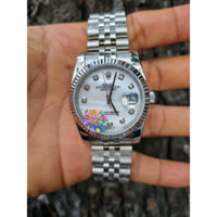 [TẶNG HỘP] Đồng hồ nam ROLEX Oyster Perpetual Date Just White 36mm - Thép 316L- AUTOMATIC- CHỐNG NƯỚC- BẢO HÀNH 24th