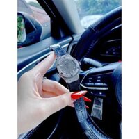 [Tặng Hộp] Đồng Hồ nữ HBL classic fusion black Full - máy nhật cao cấp - 34mm- chống nước- bảo hành 24 thángg