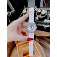 [Tặng Hộp] Đồng hồ nữ PATEK PHILIPPE NAUTILNUS WHITE KT- dây cao su thiên nhiên- 35mm -chống nước- Bảo Hành 24 Thán