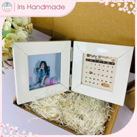 [Tặng hộp đựng] Khung ảnh gập handmade/ Khung ảnh đôi chủ đề Sinh nhật