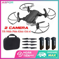 TẶNG HỘP ĐỰNG - Máy bay flycam điều khiển từ ca mini 2 camera 4K Gimbal đơn trục - Flycam mini giá rẻ - mini drone flycam có chống rung giá rẻ - máy bay flycam 4 cánh điều khiển từ xa mini quay video chụp ảnh kết nối wifi