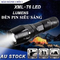 [Tặng hộp đựng, pin , sạc pin] Đèn pin mini XML T6 chống nước  , đèn pin tu ve ,có điều chỉnh chiếu sáng xa gần