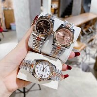 [TẶNG HỘP FULL BOX ] Đồng Hồ Nữ RoLex cao cấp viền khía Case 32mm máy cơ Automatic Nhật Bản Bảo Hành 24 Tháng