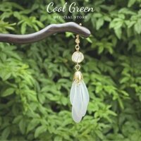 [Tặng Hộp] Trâm Cài Tóc Bằng Trâm Gỗ Đàn Hương Đen Tự Nhiên Đính Tua Rua Chuông Gió Cao Cấp Vip28