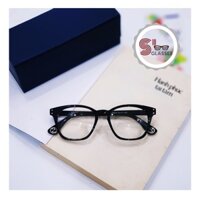 (Tặng hộp và khăn) Kính cận nam nữ SGlasses mắt vuông màu đen basic giả cận đi đường chống bụi thời trang