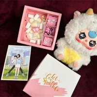 (Tặng in ảnh 6x9) socola valentine hộp set quà tặng Truffle gấu decor kèm thiệp hộp túi xách