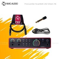 [Tặng Jack, Dây micro] Focusrite Scarlett 2i2 Gen 3, Gen 4 Sound Card Âm Thanh chuyên nghiệp cho máy tính