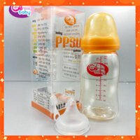 [Tặng kèm 1 núm ti thay thế] Bình Sữa PPSU GB-Baby cổ rộng dung lượng 90ml/160ml/180ml/280ml (chuẩn có video check code)