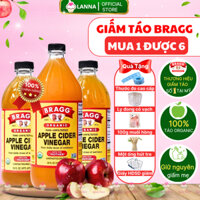 [TẶNG KÈM 5 PHẦN QUÀ] Giấm Táo Hữu Cơ Mỹ Bragg ORGANIC APPLE CIDER VINEGAR Có Giấm Cái - Dấm Táo Giảm Cân Ăn Kiêng