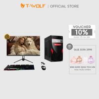 [Tặng Kèm Bình Nước 150K]Bộ Máy Tính Tích Hợp Wifi T-Wolf Case PC + Màn Hình TW02 Core i5, màn hình 22 inch