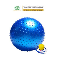 [TẶNG KÈM BƠM VÀ PHỤ KIỆN] Bóng Tập Gym Yoga Gai Chống Nổ Cao Cấp (75cm – Dày 2mm)Tăng Cường Dẻo Dai Lưng Mông Đùi