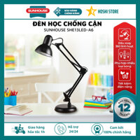 [TẶNG KÈM BÓNG] Đèn học chống cận bảo vệ mắt SUNHOUSE SHE-13LED-A6, kiểu dáng sang trọng, tiết kiệm điện , độ bền cao