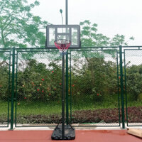 (Tặng kèm bóng rổ ) Trụ bóng rổ di động S021A điều chỉnh chiều cao từ 230 đến 305cm phù hợp cho trẻ em và người lớn