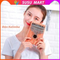 [TẶNG KÈM BÚA CHỈNH NỐT] Đàn Kalimba 17 Phím Đàn Kalimba Thumbs Piano Thép Carbon Gỗ Mahogany Rắn nqs nqs HT