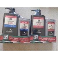 (Tặng kèm chai tắm 150g)Romano - Dầu gội cao cấp Vip 650g tặng kèm như hình