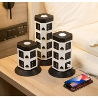[Tặng Kèm Chấu Chuyển Đổi] Ổ Cắm Điện Đa Năng Thông Minh Chống Giật Mẫu Mã Đẹp Nhỏ Gọn Phù Hợp Du Lịch