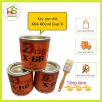 (Tặng kèm chổi sơn) Keo con chó DOG X66 600ml Chính hãng - Kim Khí Hữu Dung