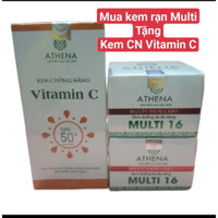 (tặng kem chống nắng vitamin c) Kem rạn mutil 16 athena lọ 20g