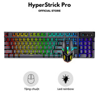 [Tặng kèm chuột] Bàn phím cơ có dây Leaven D320 104 phím, chơi game làm việc, LED Rainbow, keycap ABS, bảo hành 6 tháng