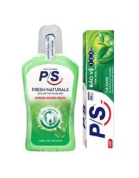 [TẶNG KEM ĐÁNH RĂNG 80G] Nước súc miệng P/S Fresh Naturals Trà xanh thơm mát – Chai 300ml – 68375305