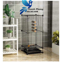 {TẶNG KÈM DÂY RÚT} COMBO Chuồng BỌ Chim, Hamster - Chuồng Lưới Đa Năng Tự Lắp Ghép