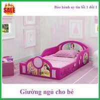 TẶNG KÈM ĐỆM 5 CM Giường ngủ riêng cho bé 2-10 tuổi kích thước 138x75 cm - Màu hồng công chúa