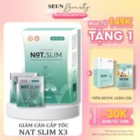 [Tặng Kèm Detox] Giảm Cân NAT SLIM Chính Hãng Giảm 2-3 Kg Sau 15 Ngày TPCN Không Phải Là Thuốc Giảm Cân