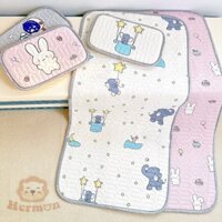 (Tặng Kèm Gối Nằm) Chiếu Lụa Điều Hoà 6D - 5D Kèm Gối Cho Bé 60x120cm