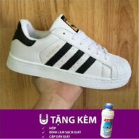 (Tặng kèm hộp+nước tẩy giày+dây giày) Adidas superstar siêu rẻ hàng cao cấp