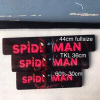 (tặng kèm keycap) Kê tay bàn phím gỗ dán decal Spiderman chống mỏi cổ tay