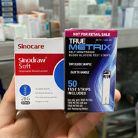 Tặng kèm kim - Que thử đường huyết TRUE Metrix (Hộp 50 que) Date 7/2025