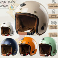 [TẶNG KÈM LƯỠI TRAI]  Mũ Nón Bảo Hiểm 3/4 NAPOLI SH RUBY N099 Nhiều Màu Trắng Đen Helmet [ CHÍNH HÃNG BẢO HÀNH 12 THÁNG]