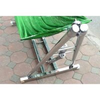 (TẶNG KÈM MÀN VÕNG KHI MUA TRỌN BỘ) Võng xếp INOX, SẮT SƠN TĨNH ĐIỆN  thang vuông cao cấp kèm lưới to, dày