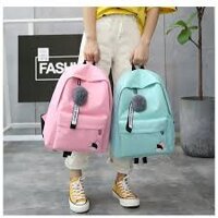 (Tặng kèm móc khóa) Balo Đi Học Thời Trang Teen Hàn Quốc