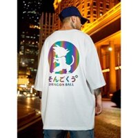 [TẶNG KÈM NÓN] Áo Thun Phản Quang Áo Dragon Ball form rộng unisex tay lỡ chất Cotton fresize PQ44