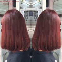 (Tặng kèm Oxy) Màu nhuộm tóc Nâu đỏ cherry KEROA SIÊU BÓNG TÓC 100ML(2023)