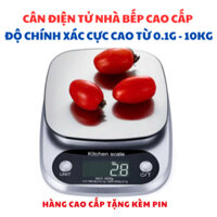 (TẶNG KÈM PIN) Cân tiểu ly mini điện tử nhà bếp mini định lượng 1g - 10kg độ chính xác cao - Cân Điện Tử Nhà Bếp