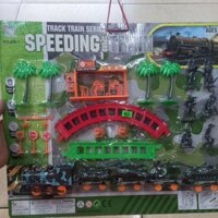 [TẶNG KÈM PIN] ĐỒ CHƠI XE LỬA NHỎ ĐI KÈM NHIỀU PHỤ KIỆN