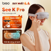 [TẶNG KÈM QUÀ 500K] Máy Massage Mắt BREO SEE K PRO - Massage Lạnh Giảm Thâm Mắt - Massage Nóng Giảm Nhức Mỏi Khô Mắt