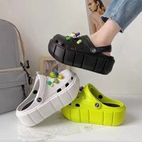 (Tặng kèm sticker) Dép sục Crocs đế cao 7cm