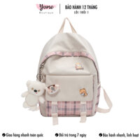 [Tặng Kèm Sticker + Gấu] Balo Nữ Ulzzang Chống Nước Cặp Xách Sinh Viên Học Sinh Thời Trang Hàn BL66