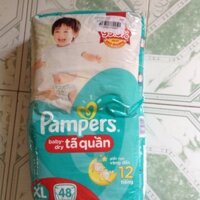 (TẶNG KÈM) TÃ QUẦN PAMPERS SIZE M66-L60-XL50