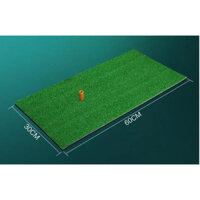 [Tặng kèm tee cao su và bóng xốp/nhựa] Thảm tập swing mini kích thước 30cm x 60cm có cỏ chip