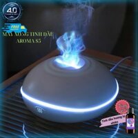 Tặng kèm tinh dầu thơm - Máy xông tinh dầu tạo độ ẩm AROMA S5- Hiệu ứng lửa D1 (Nhà&Xe4.0)