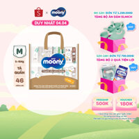 [TẶNG KÈM TÚI ĐA NĂNG THỜI TRANG] Combo 2 Tã quần Moony Natural M46/L36/XL32