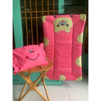 [Tặng kèm túi khoá] Nệm mẫu giáo - Tiểu Học. Nệm gấu - chó. Gồm 1 nệm + 1 gối + 1 vỏ gối