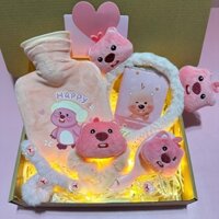 (Tặng Kèm Túi) Sét Quà Tặng Túi Chườm Bụng Loopy Dành Tặng Bạn Bè Người Thân Dịp 8/3 14/2 Sinh Nhật 20/1